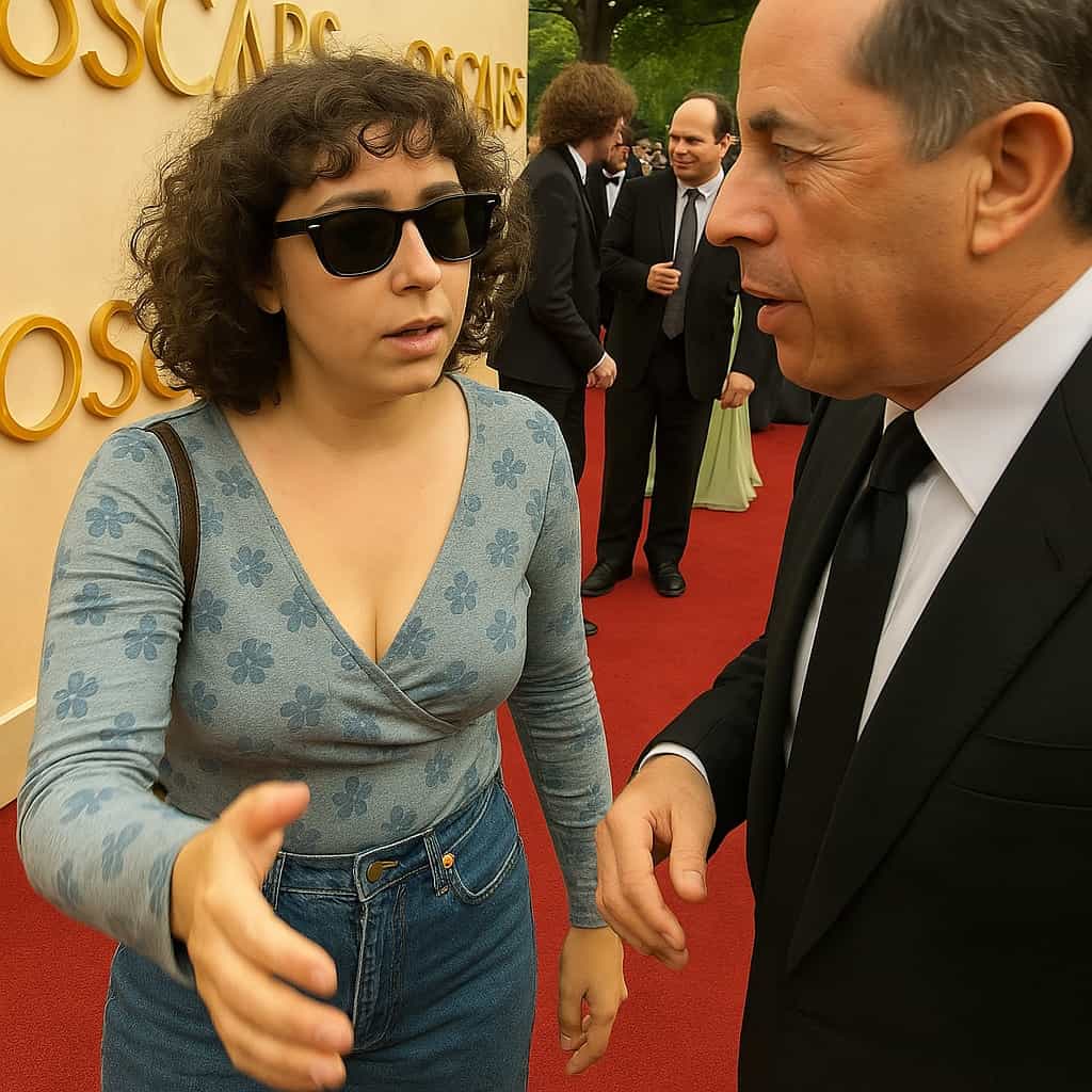 Malka with Larry David