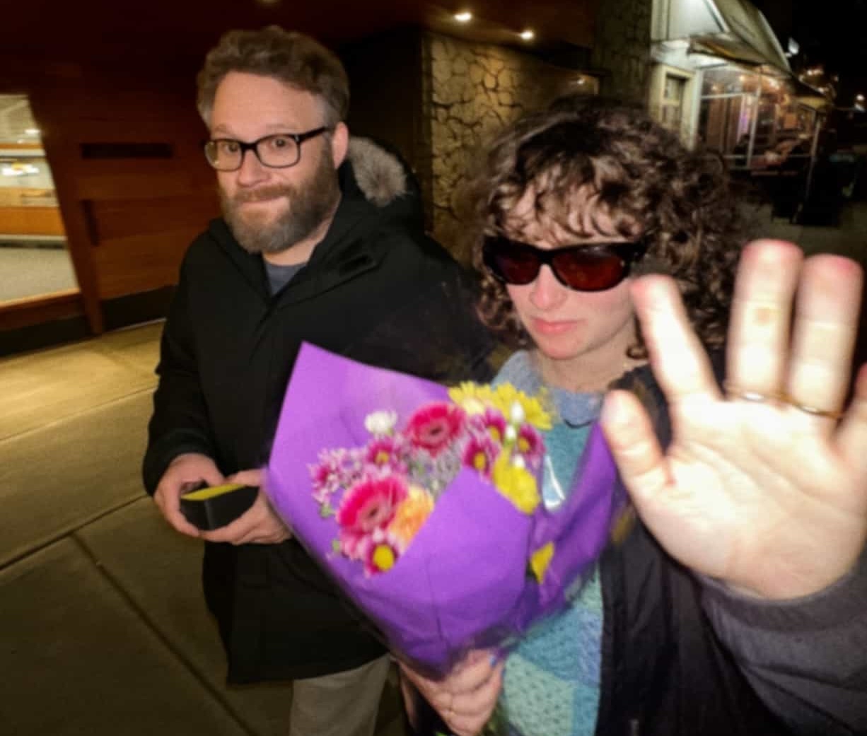 Malka with Larry David